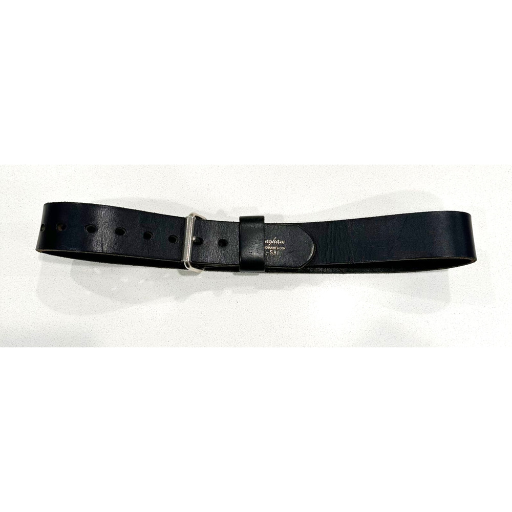 Buckingham MFG Black Leather Heavy Duty Belt